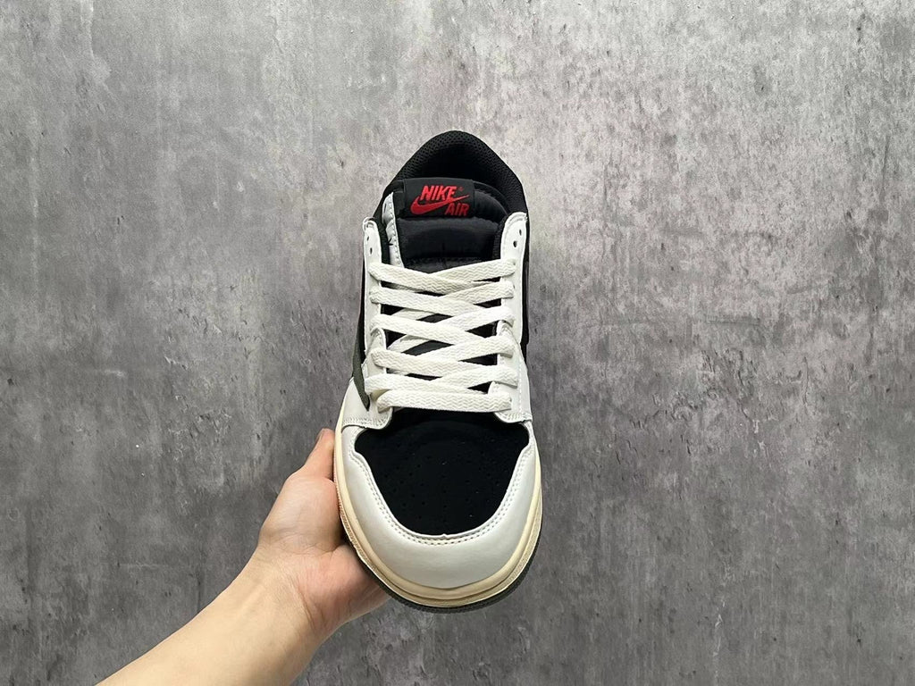 Travis Scott x Air Jordan 1 Low OG SP Black & Olive Unisex Sneakers